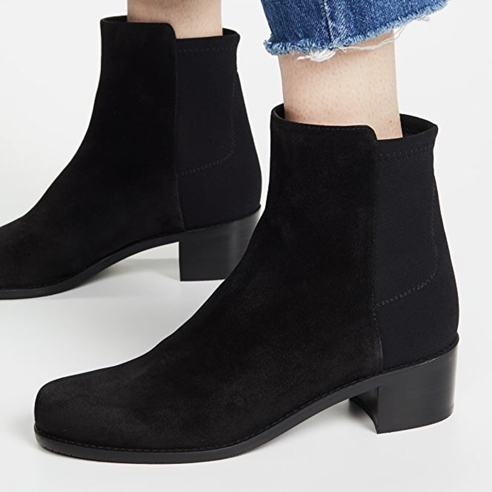 COPY - Stuart Weitzman Easyon Reserve Black Suede Booties